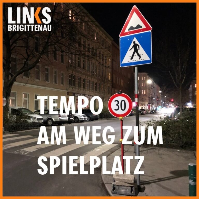 Tempo 30 am Weg zum Spielplatz – gemeinsam mit Ihnen erreicht