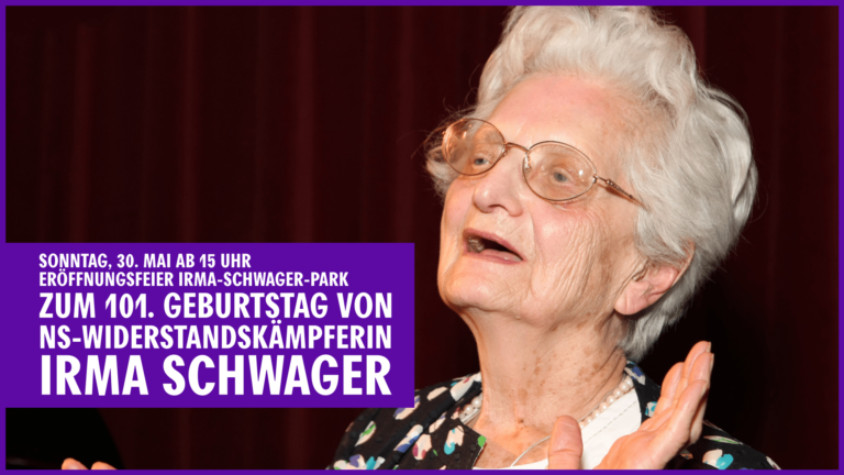 30. Mai: Eröffnungsfeier Irma-Schwager-Park