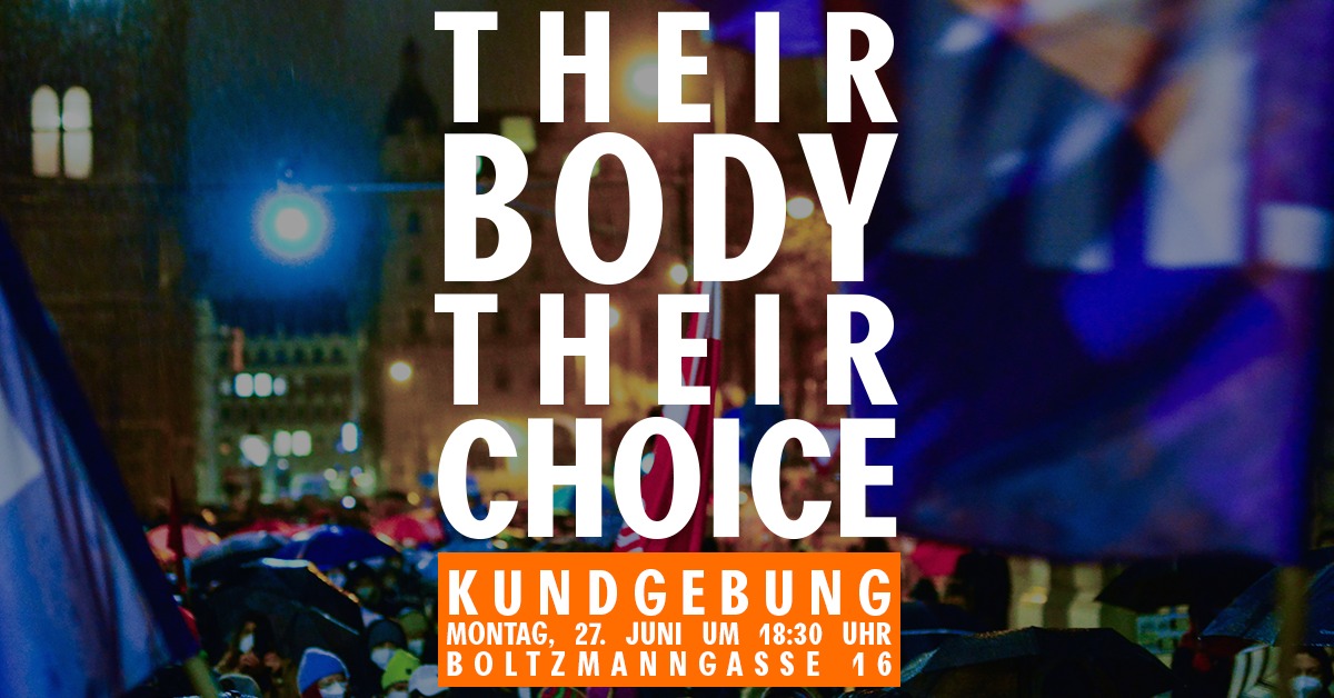 Kundgebung: Their body their choice