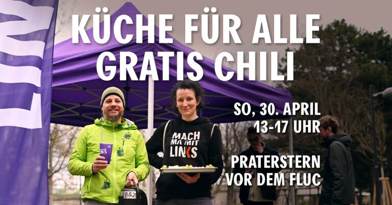 LINKS 1020 lädt zur Küche für Alle am Praterstern