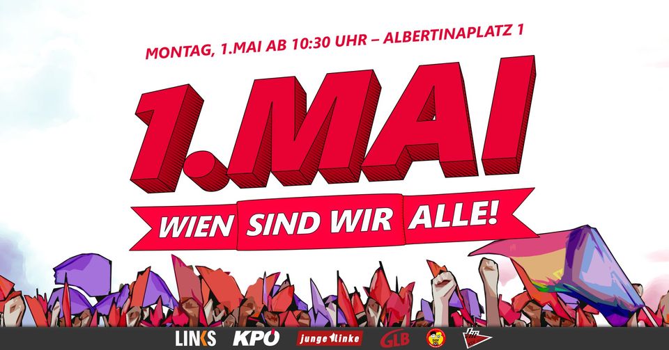 1. Mai mit LINKS: Demo zur ÖVP Zentrale