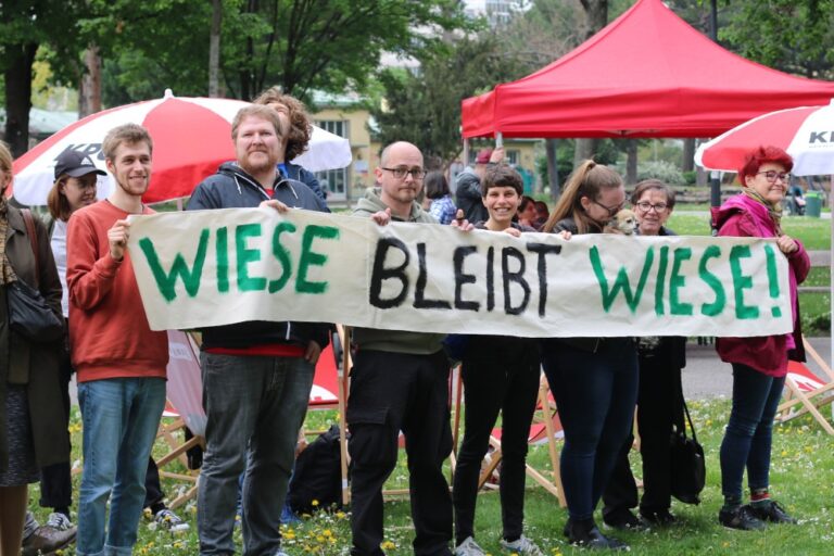 Wiese bleibt Wiese! Protestfest gegen die Verbauung der Venediger Au