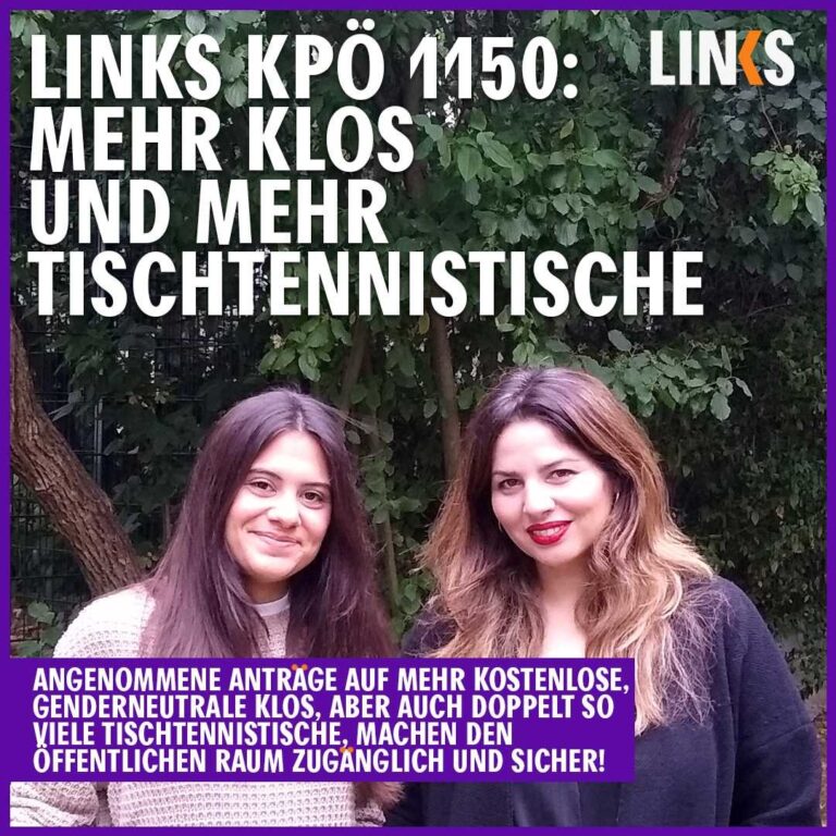 Erfolg! Mehr Klos und Tischtennistische im 15.