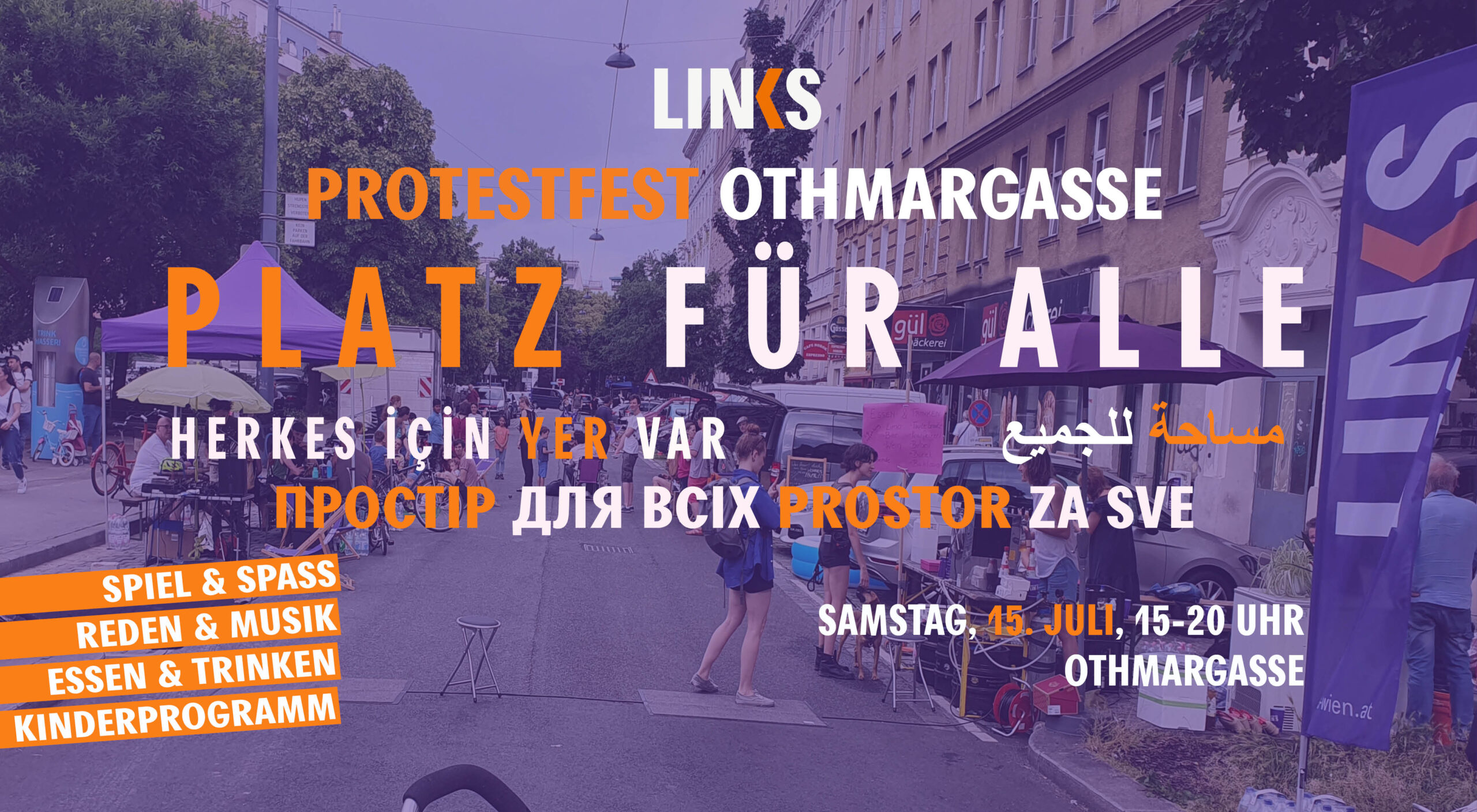 Protestfest Othmargasse: Platz für Alle!