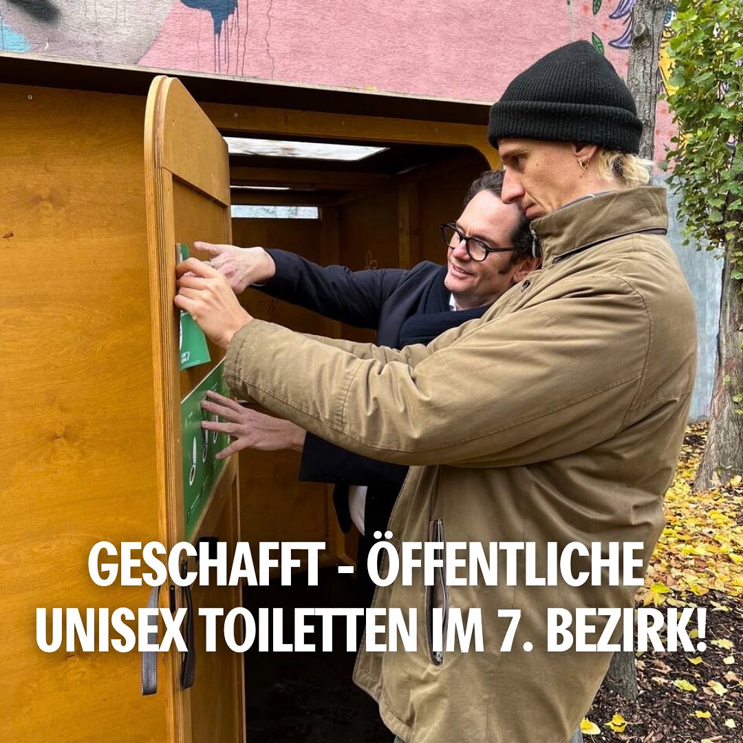 Geschafft – Unisex Klos in Neubau