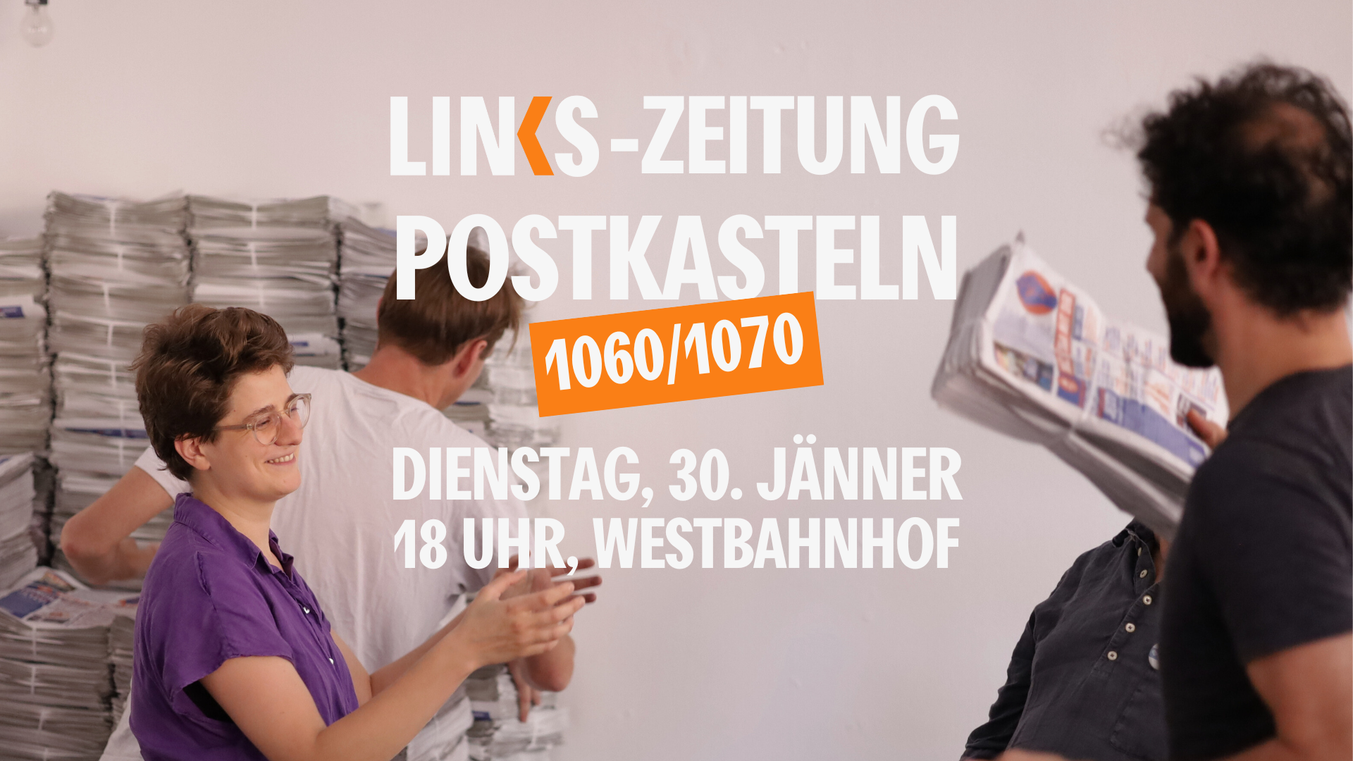 LINKS-Zeitung postkasteln in 1060/1070