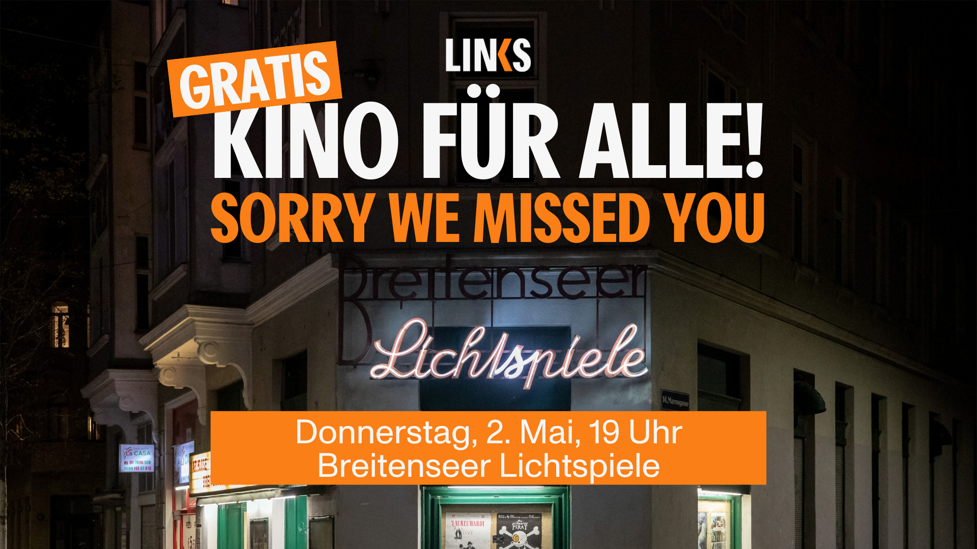 Gratis Kino - Sorry we missed you