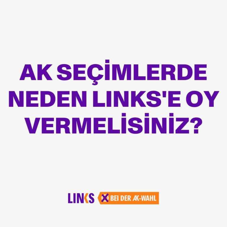 AK SEÇİMLERDE NEDEN LINKS’E OY VERMELİSİNİZ?