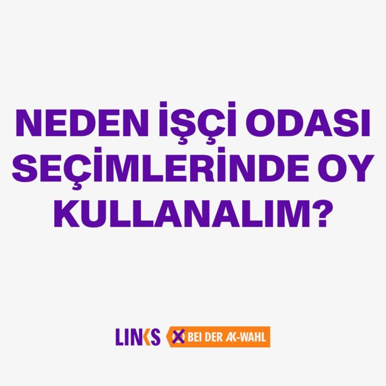 NEDEN İŞÇİ ODASI SEÇİMLERİNDE OY KULLANALIM?