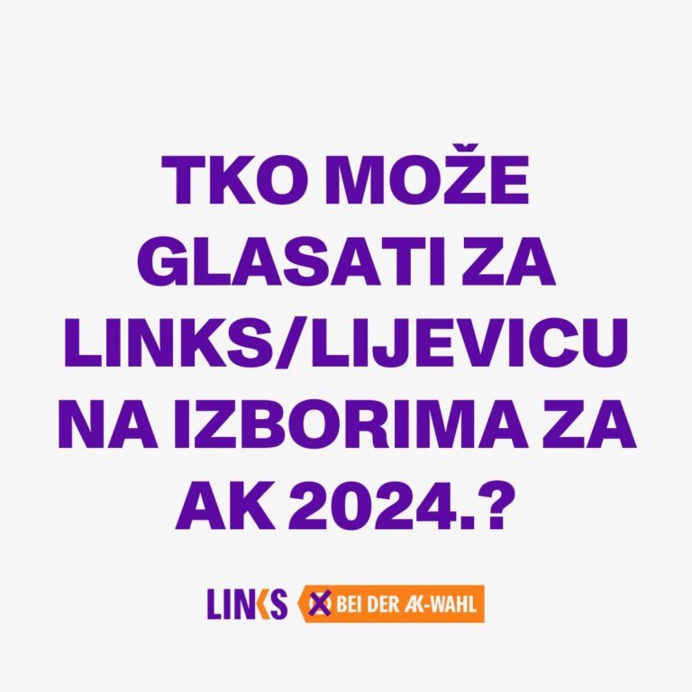 TKO MOŽE GLASATI ZA LINKS/LIJEVICU NA IZBORIMA ZA AK 2024.?