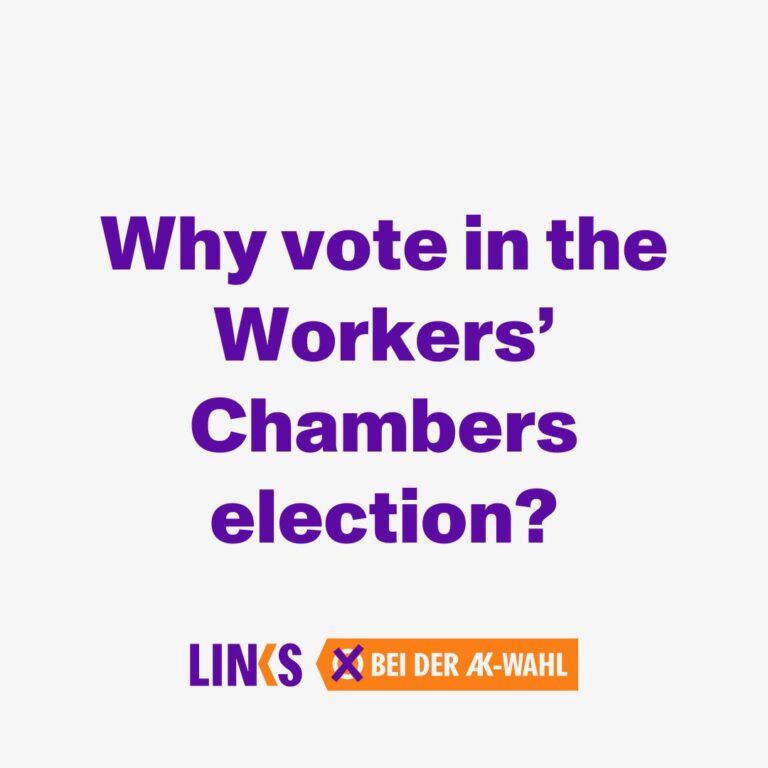 WHY VOTE IN THE WORKERS’ CHAMBER ELECTION?