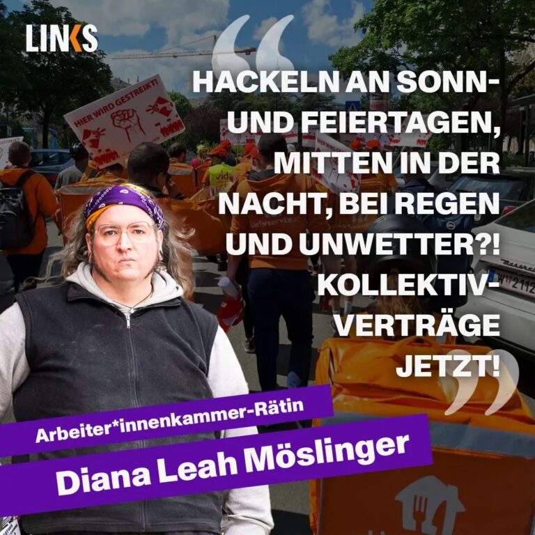 Solidarität mit dem Fahrradbot*innen-Streik