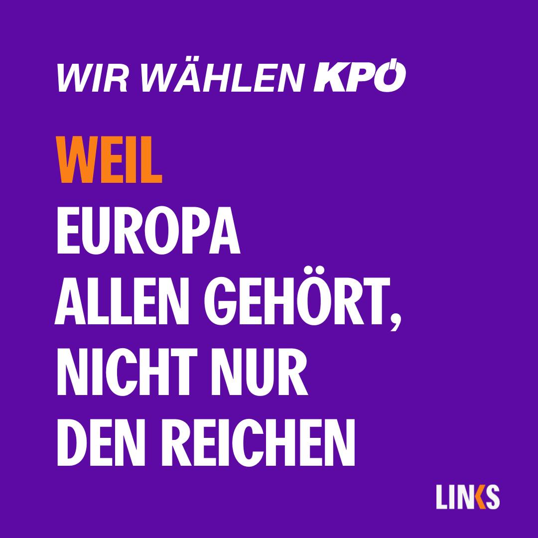 Wir wählen am 9. Juni die KPÖ