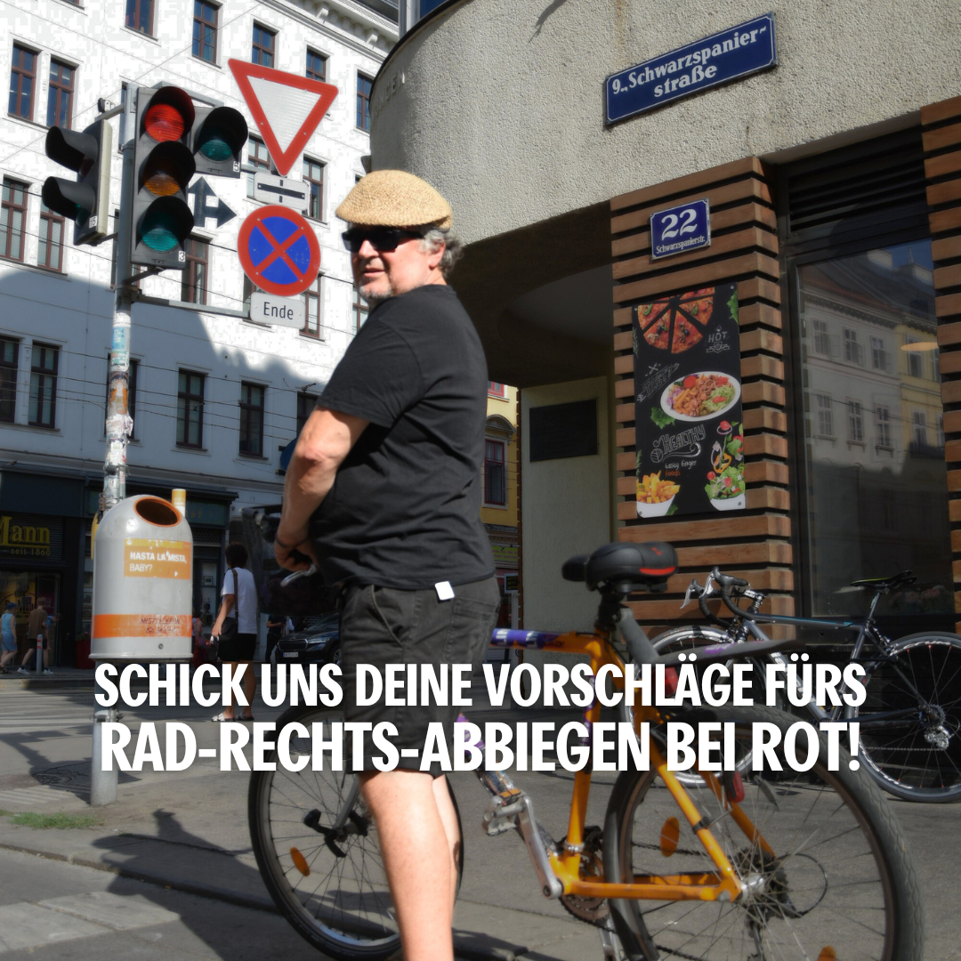 Deine Vorschläge fürs Rechtsabbiegen mit dem Rad bei Rot!