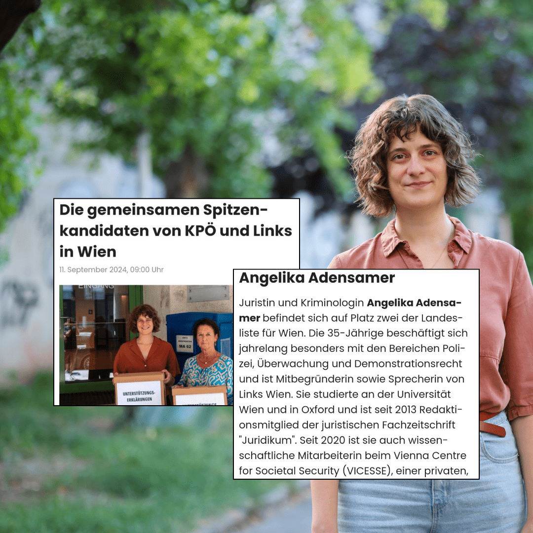 LINKS Spitzenkandidatin Angelika Adensamer