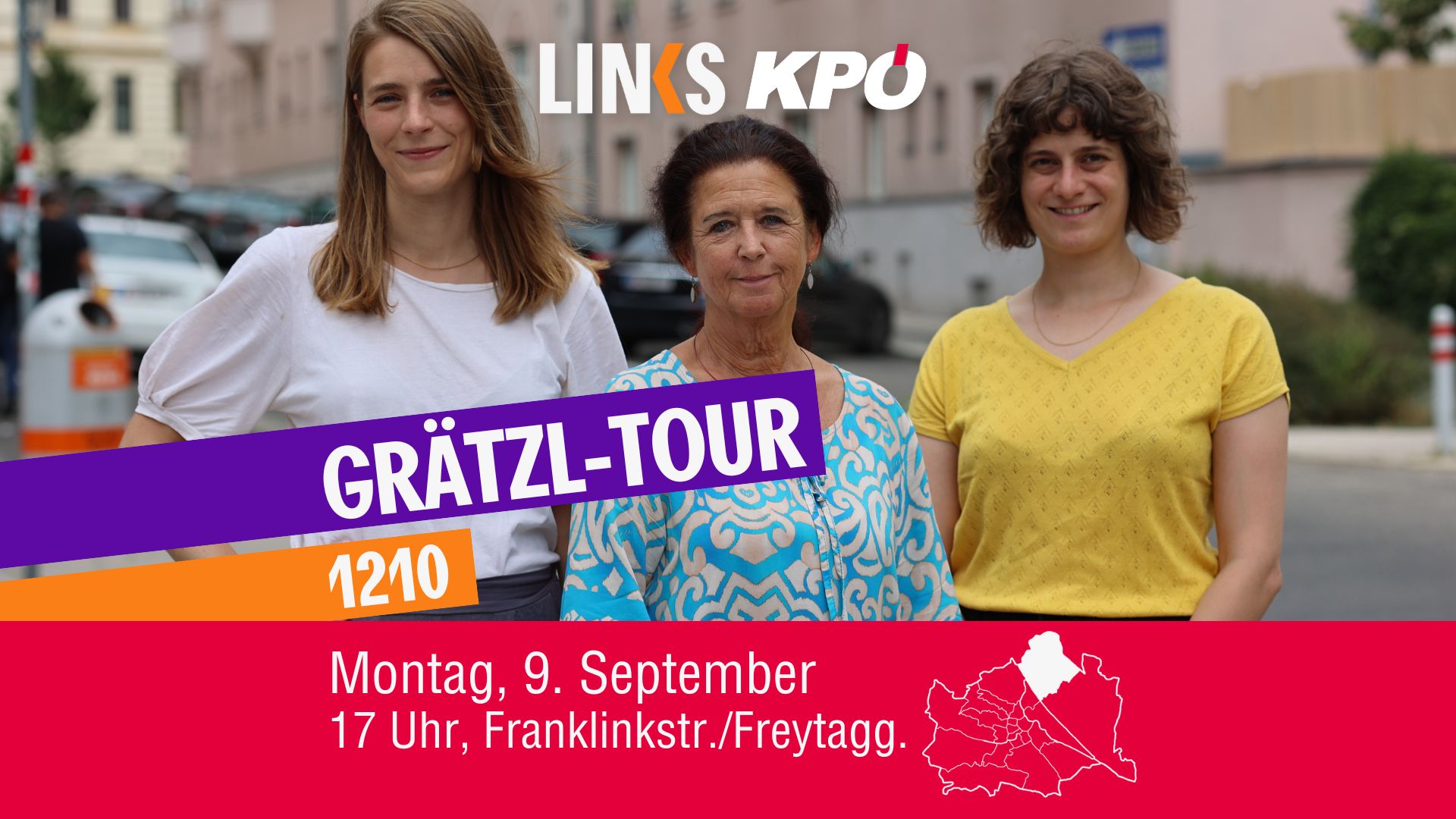 LINKS-KPÖ Grätzl-Tour: Floridsdorf