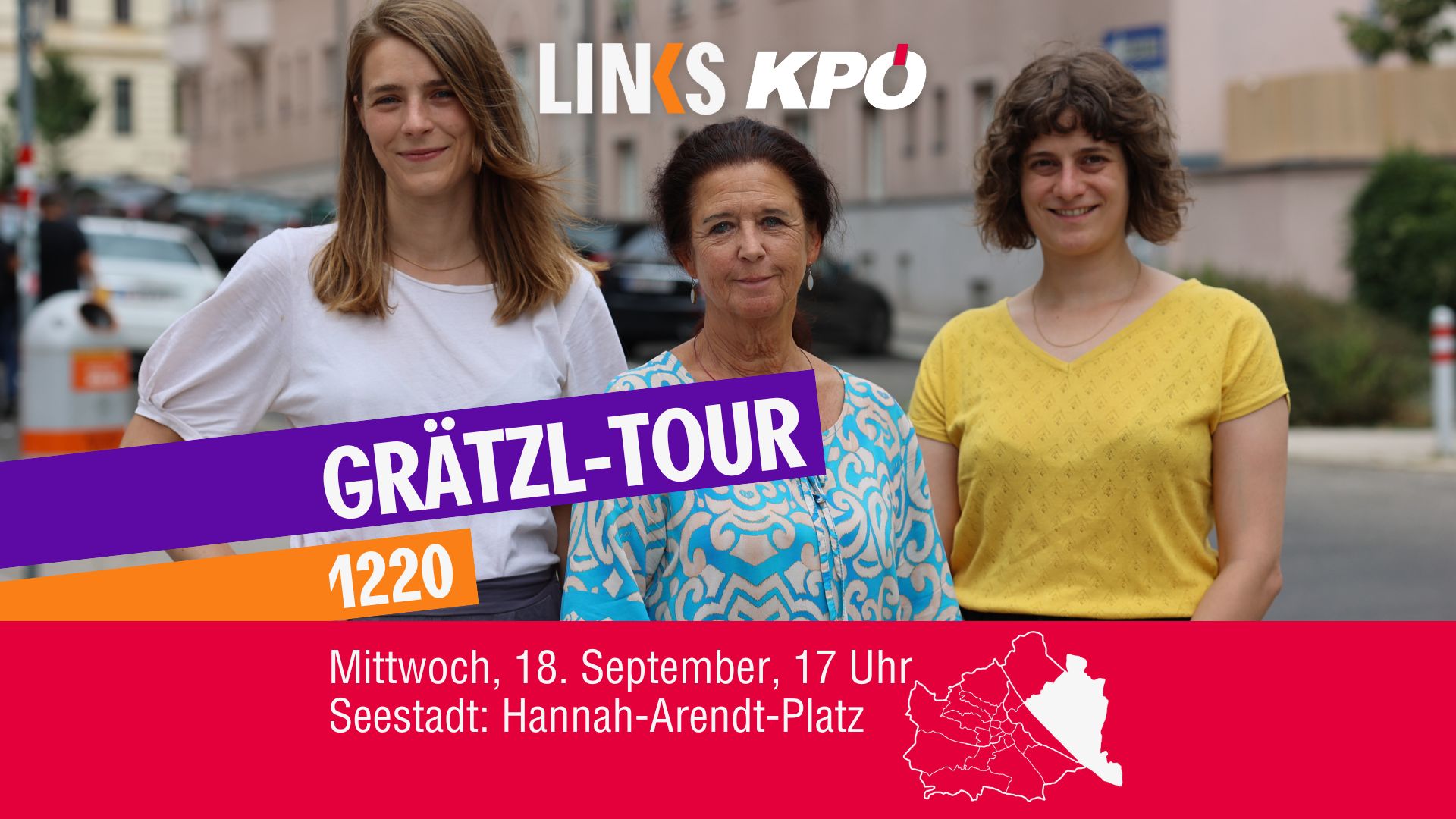 LINKS-KPÖ Grätzl-Tour: Donaustadt