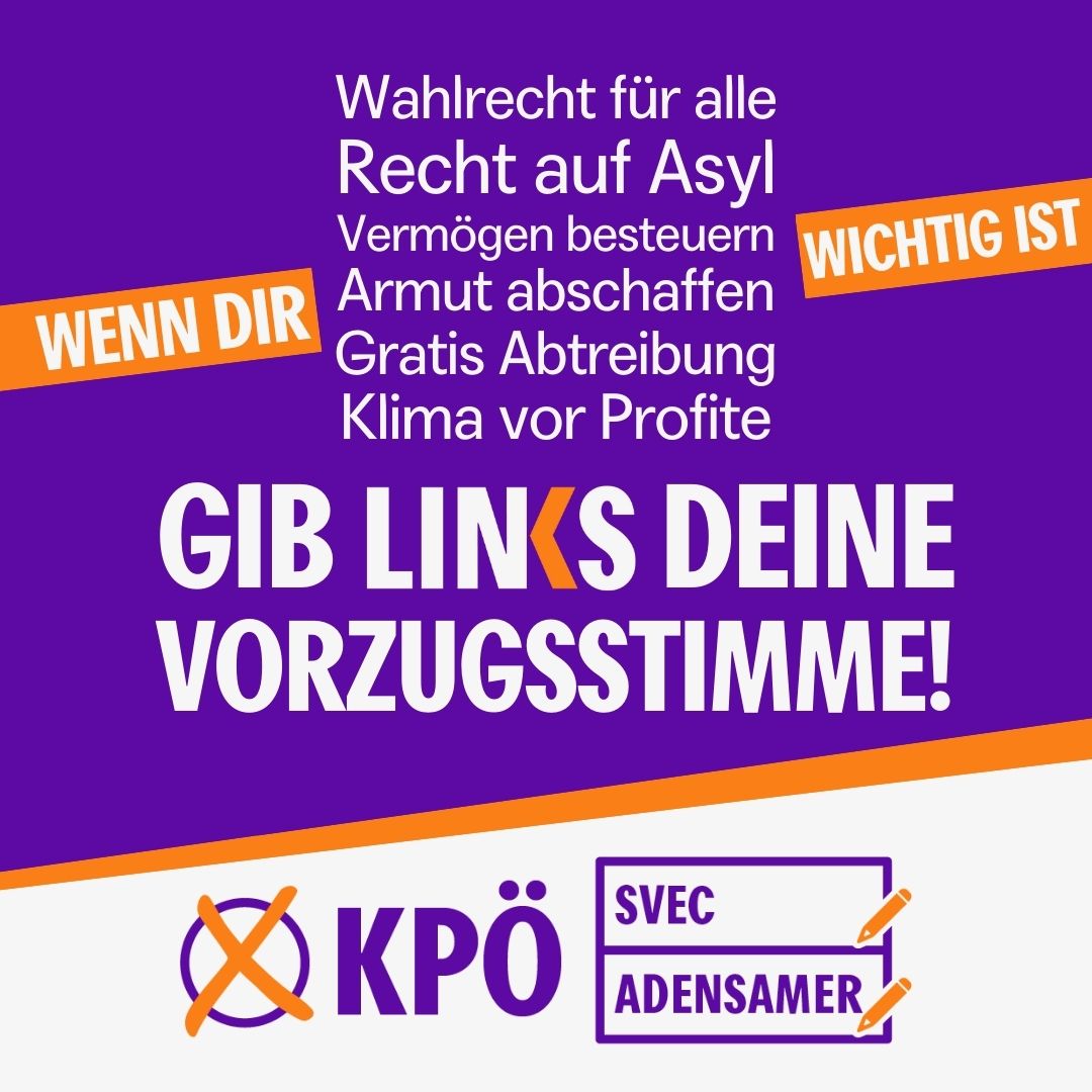 Gib LINKS deine Vorzugsstimme!