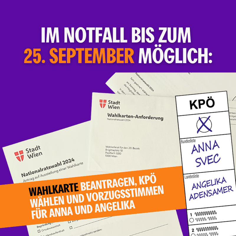 Wahlkarte bis 25.9. beantragen!