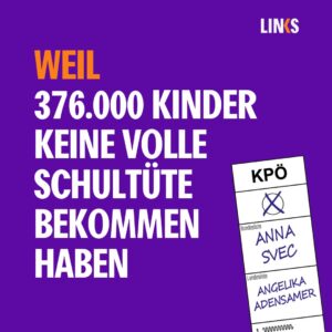 WEIL 376.000 Kinder keine volle Schultüte bekommen haben