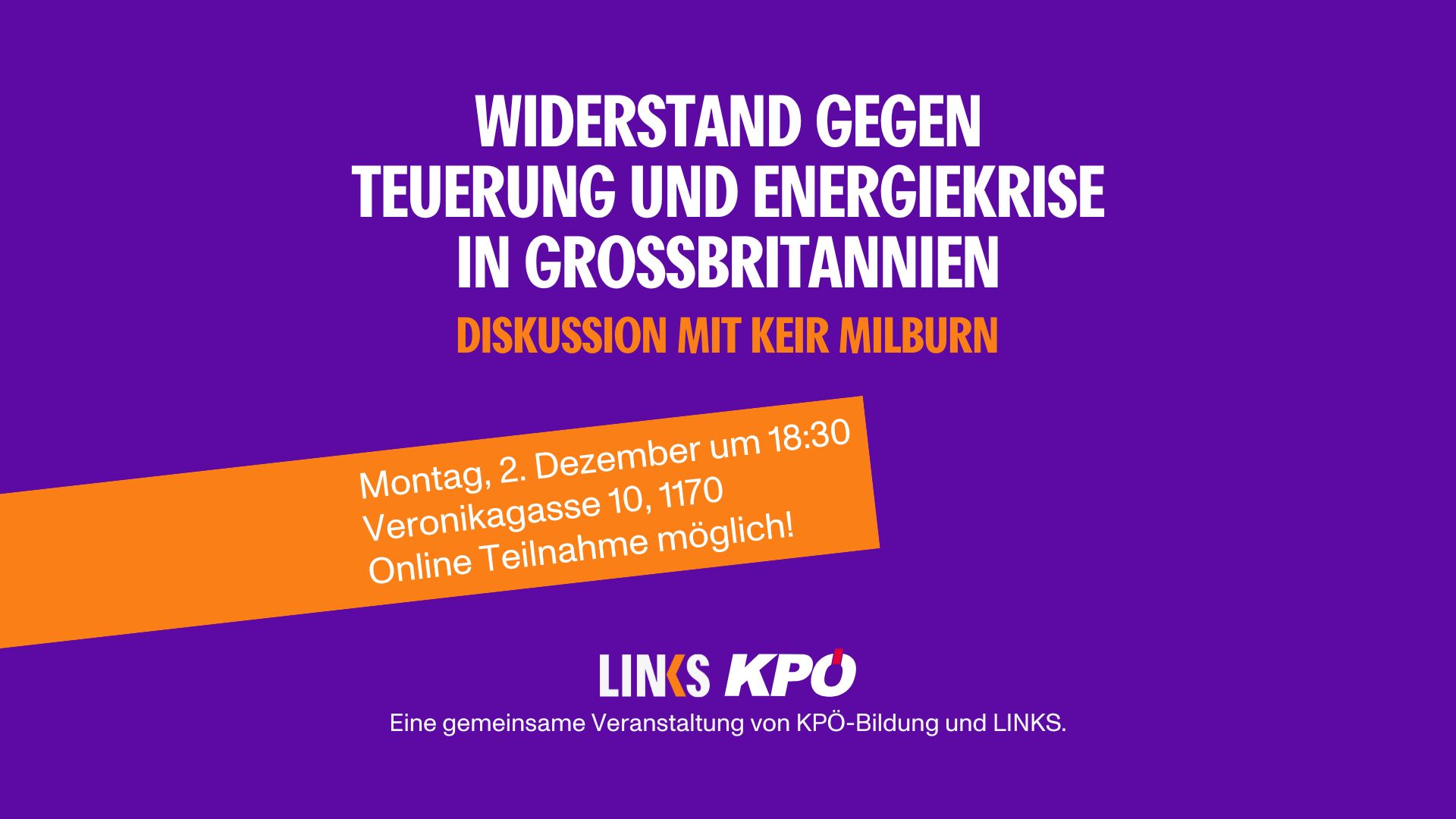 Diskussion mit Keir Milburn: Widerstand gegen die Teuerung und Energiekrise in Großbritannien