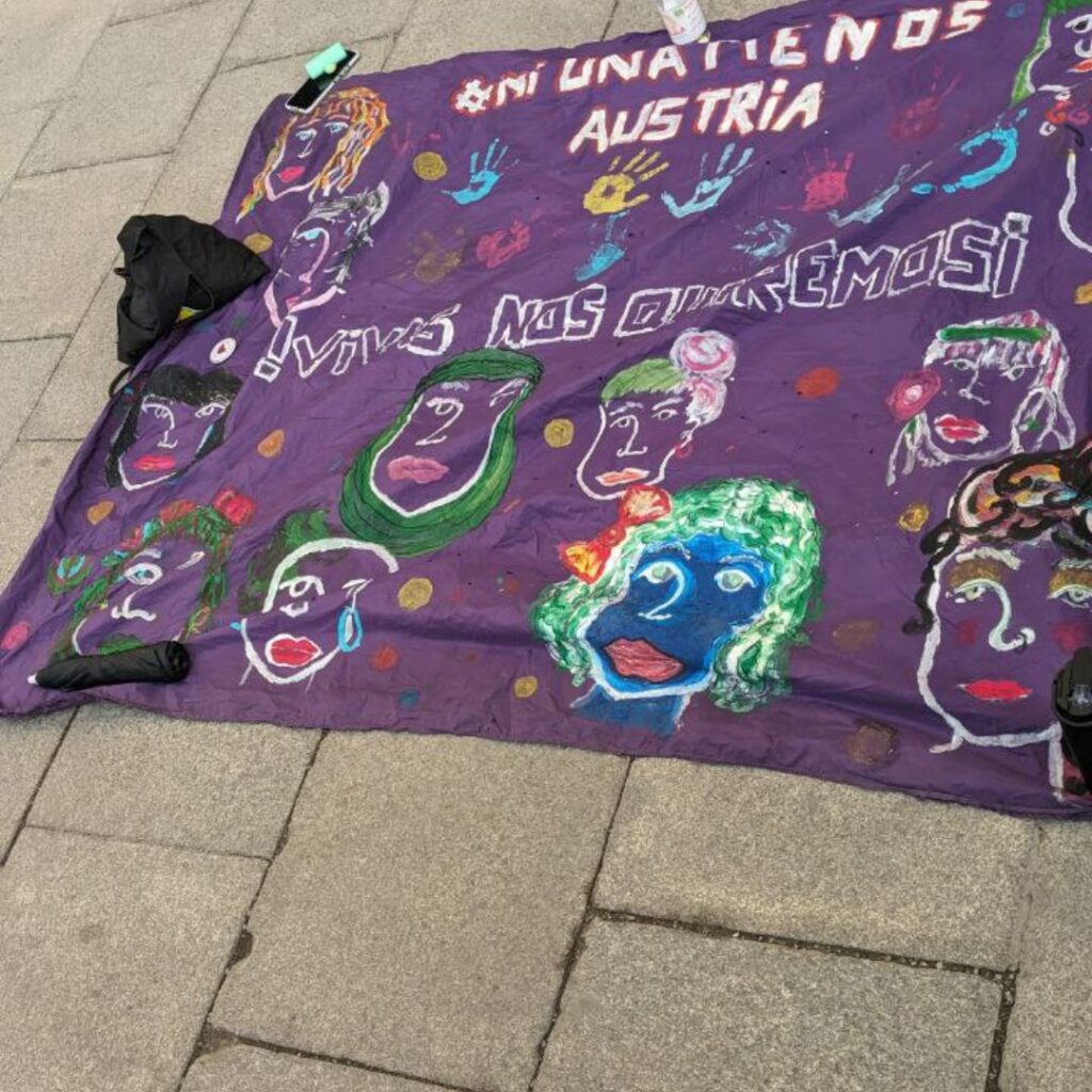 Ni Una Menos Petition gegen Wandgemälde