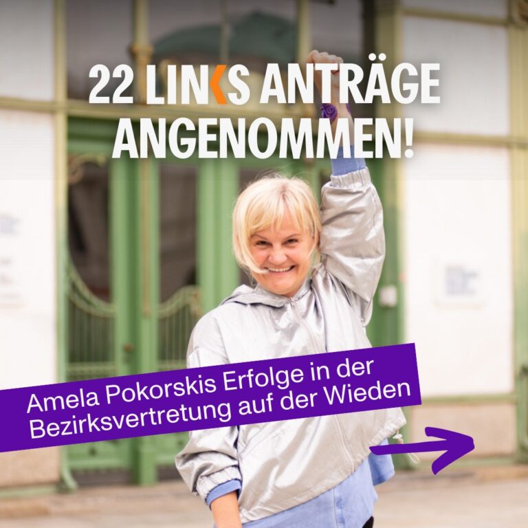 Wieden: 22 LINKS Anträge angenommen