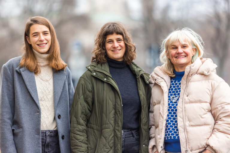 LINKS Sprecher*innen Anna Svec, Angelika Adensamer und Amela Pokorski (v.l.n.r.)