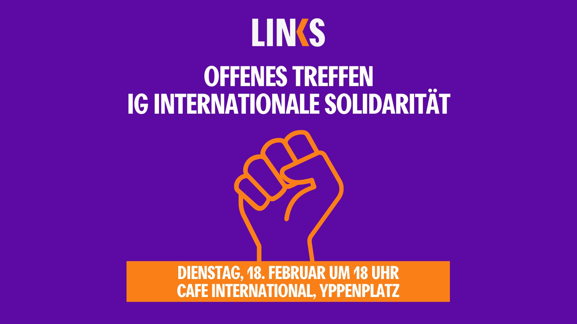 Interessensgruppe Internationale Solidarität trifft sich!